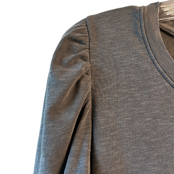 NWT Anthropologie Sundry ruched gray mini dress - Picture 11 of 14